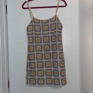 NWOT Zara Crochet Floral design Dress